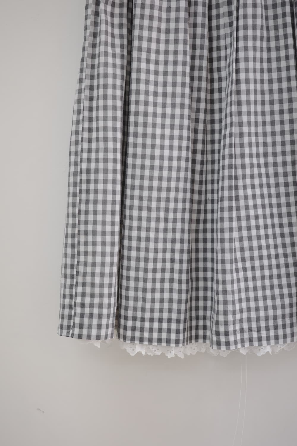 Charcoal Gobang Check Skirt 상품이미지2