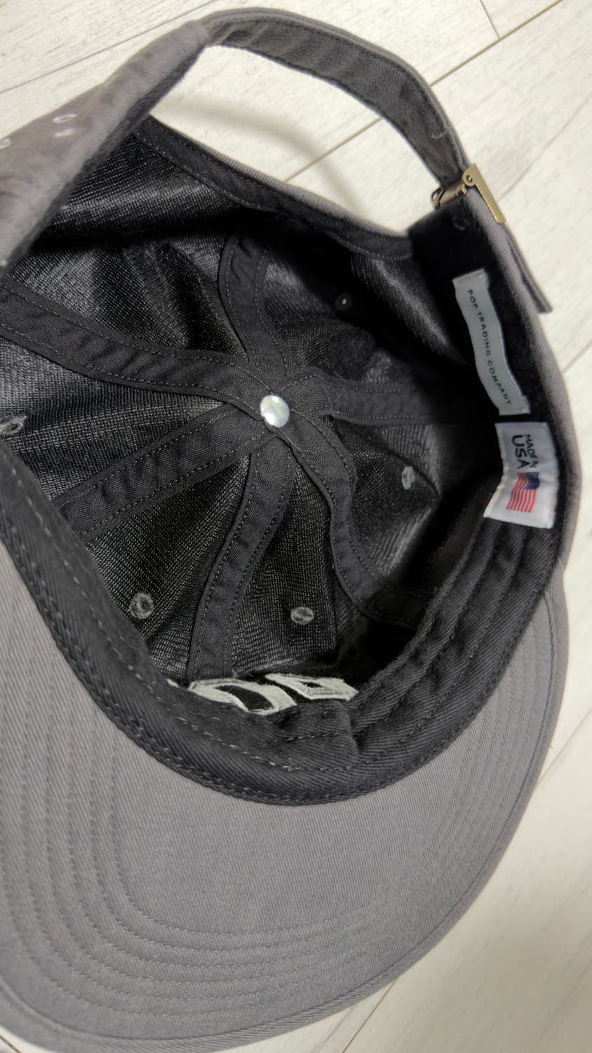 Pop Trading Company 아치로고 플랙스 폼 캡 차콜 상품이미지2