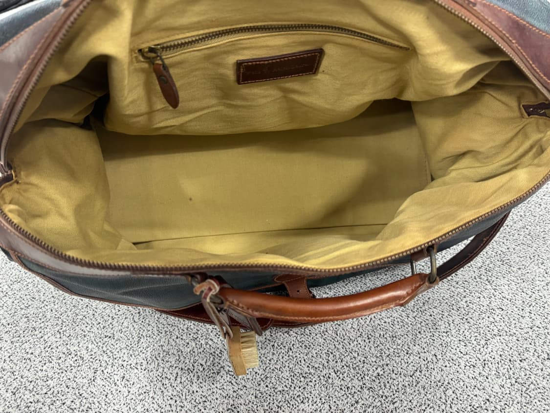 폴로 랄프로렌 90s PVC 타탄 대형 백 상품이미지6