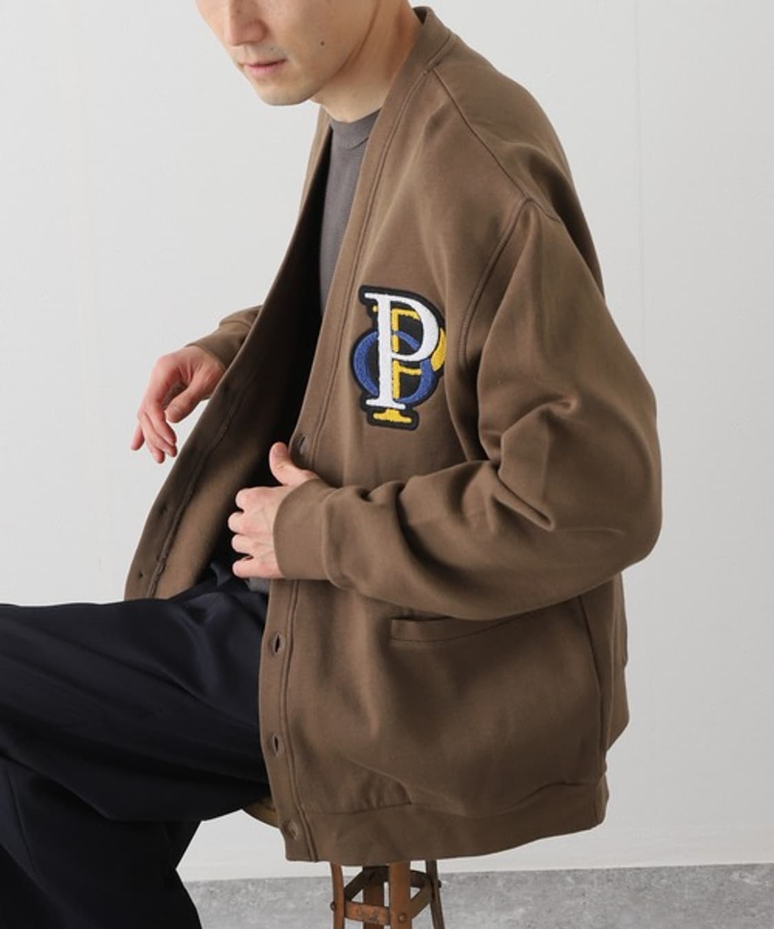 POP TRADING COMPANY Sweat Cardigan 상품이미지4