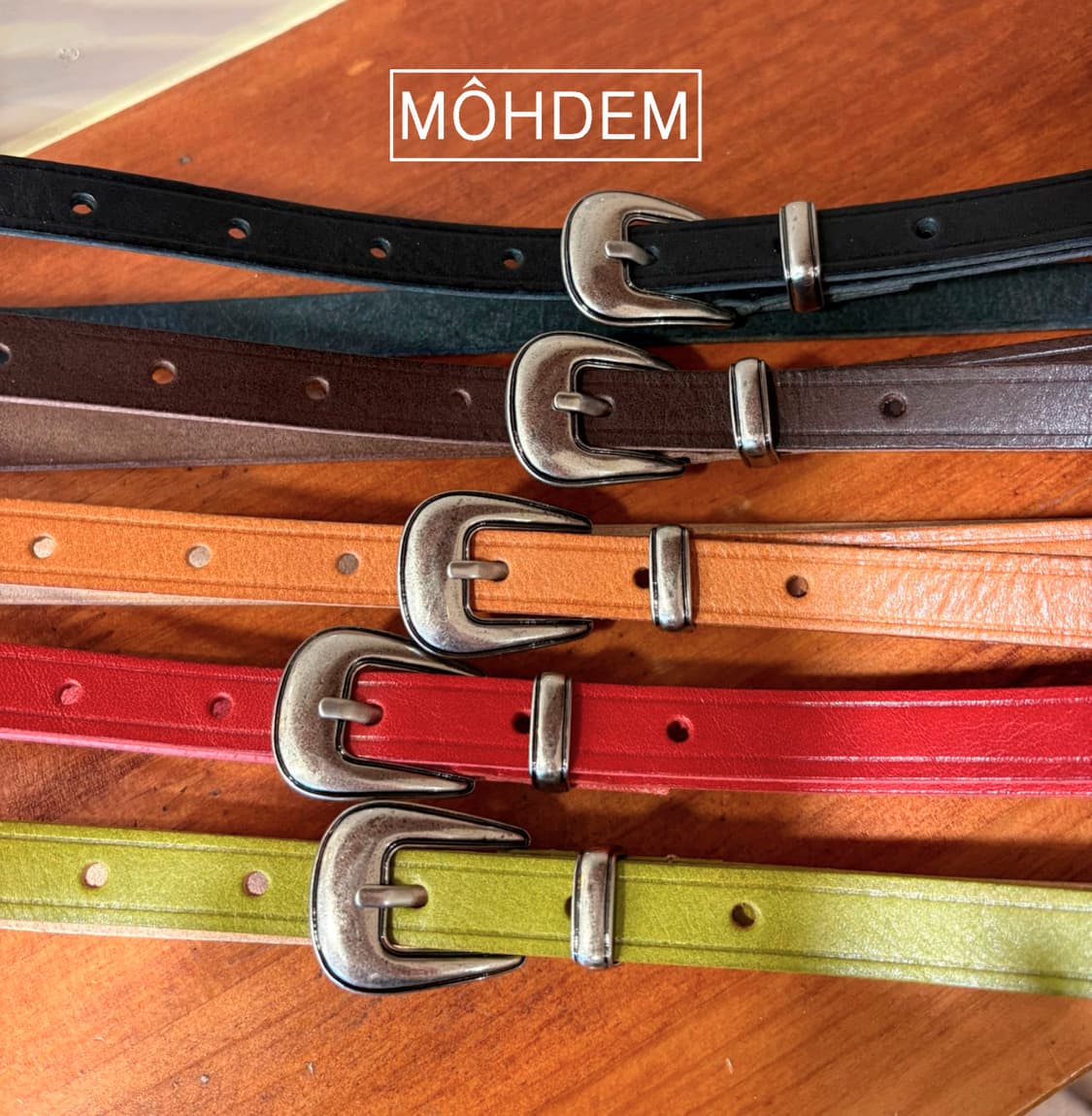 [Uinsex]미니멀 볼륨 웨스턴 슬림 벨트 상품이미지3