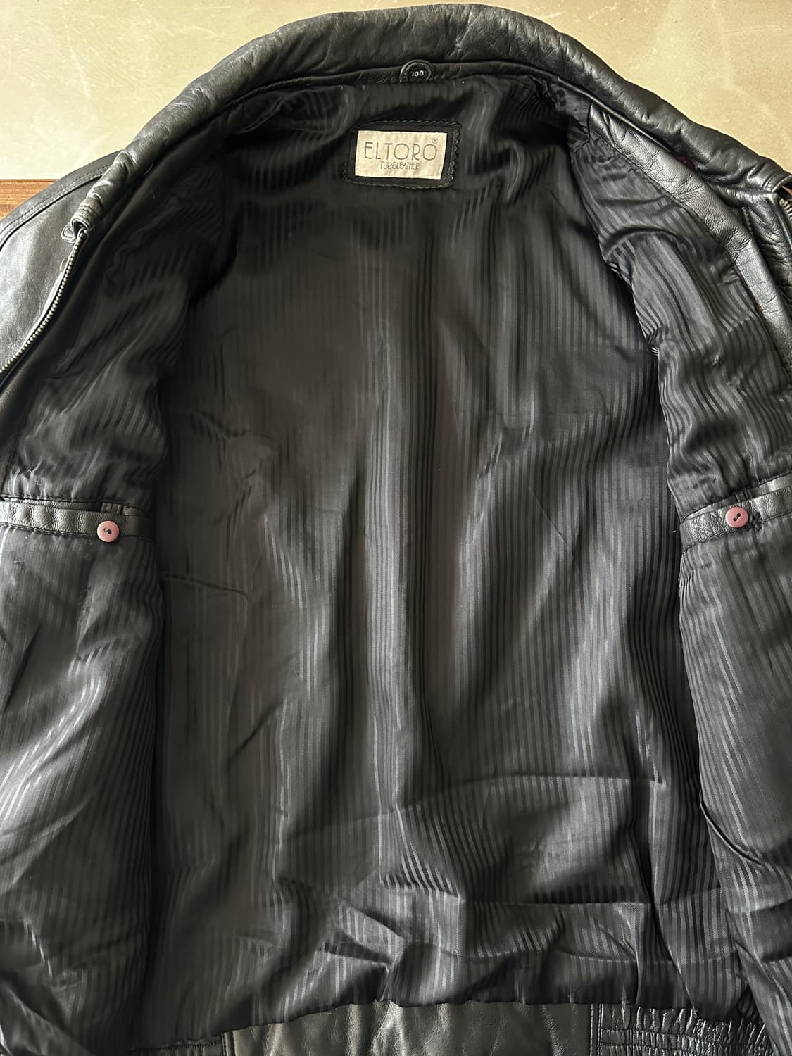 Eltoro 클래식 레더 블루종 자켓 상품이미지4