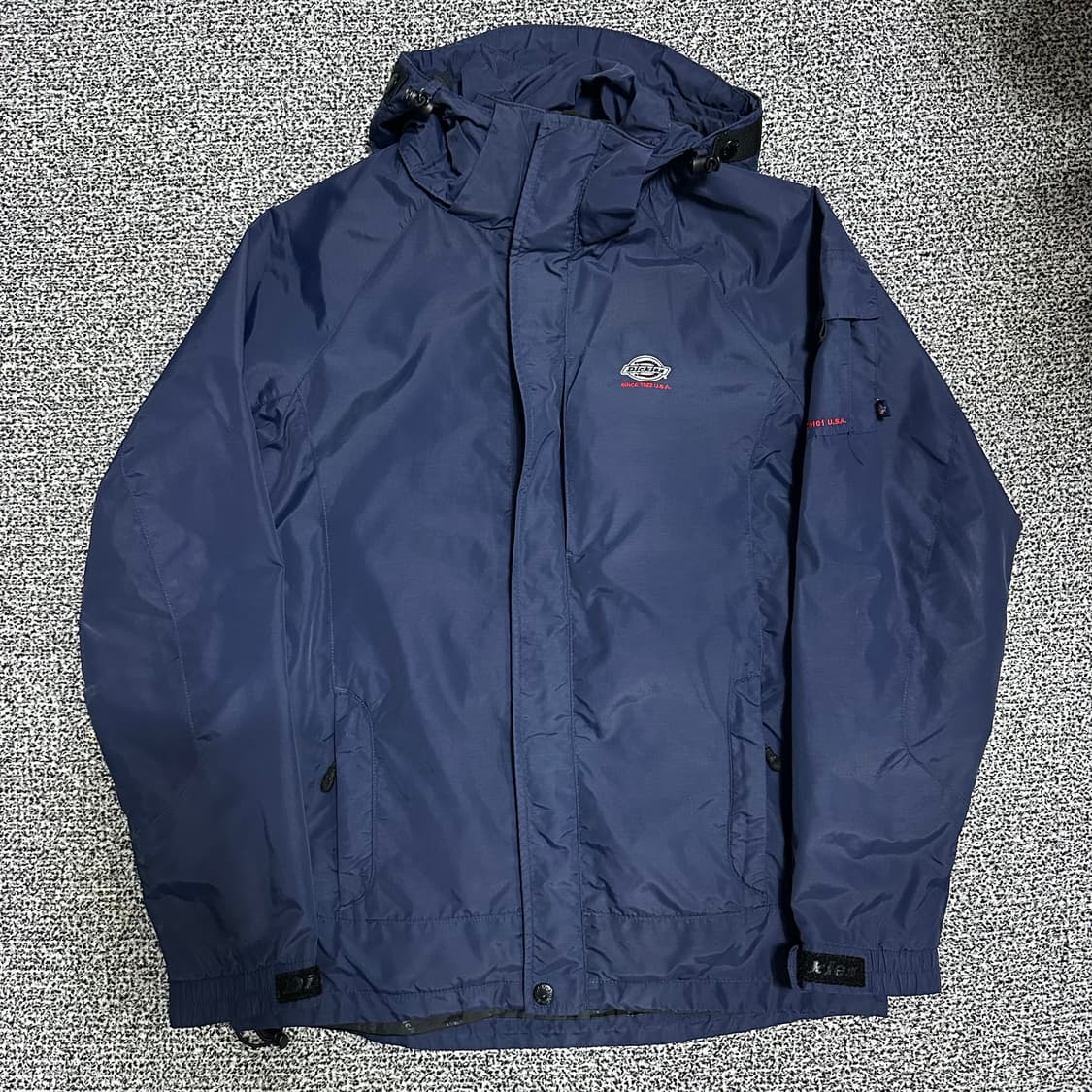 (S) 디키즈 네이비 후드 바람막이 자켓 상품이미지1