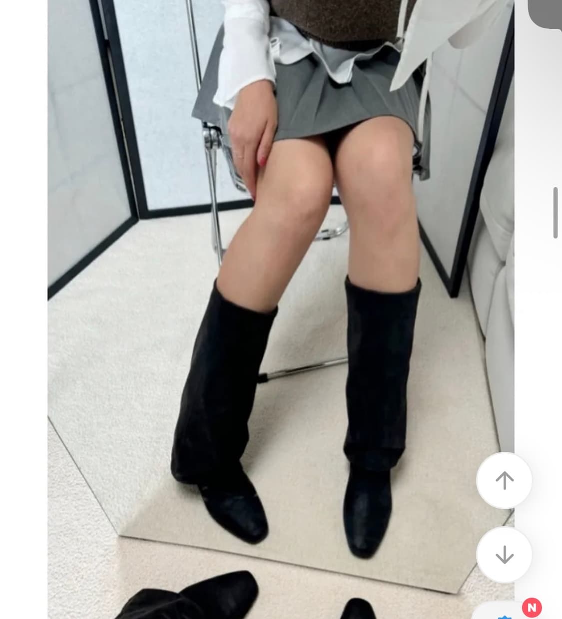 하비추천 폴딩 워머 롱부츠 240 1블랙 상품이미지2