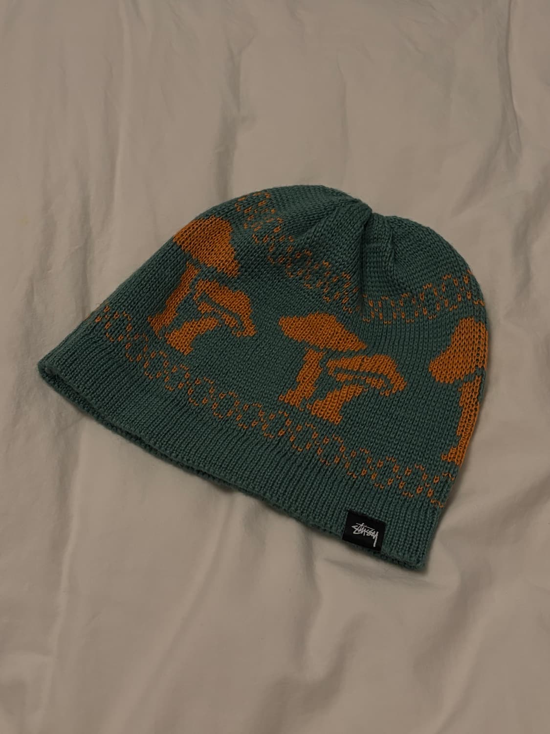 스투시 모헤어 머쉬룸 비니 그린 상품이미지1