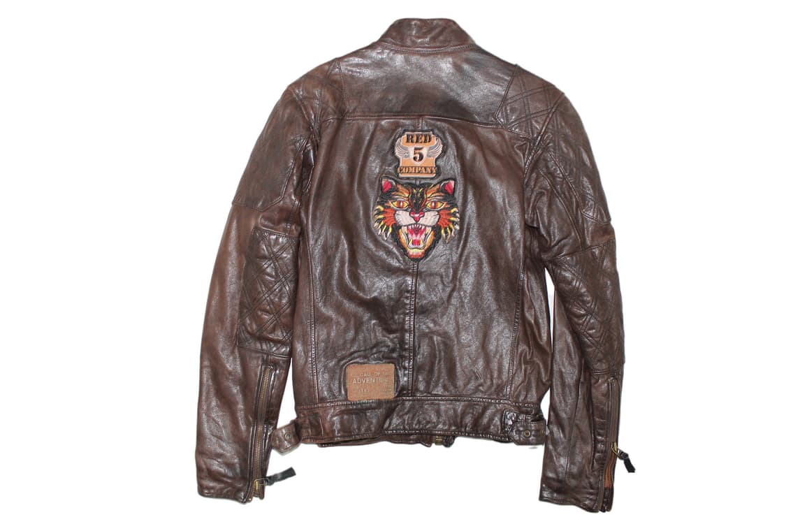 1990s Johnbull 존불 패치워크 레더 바이커 자켓 상품이미지8