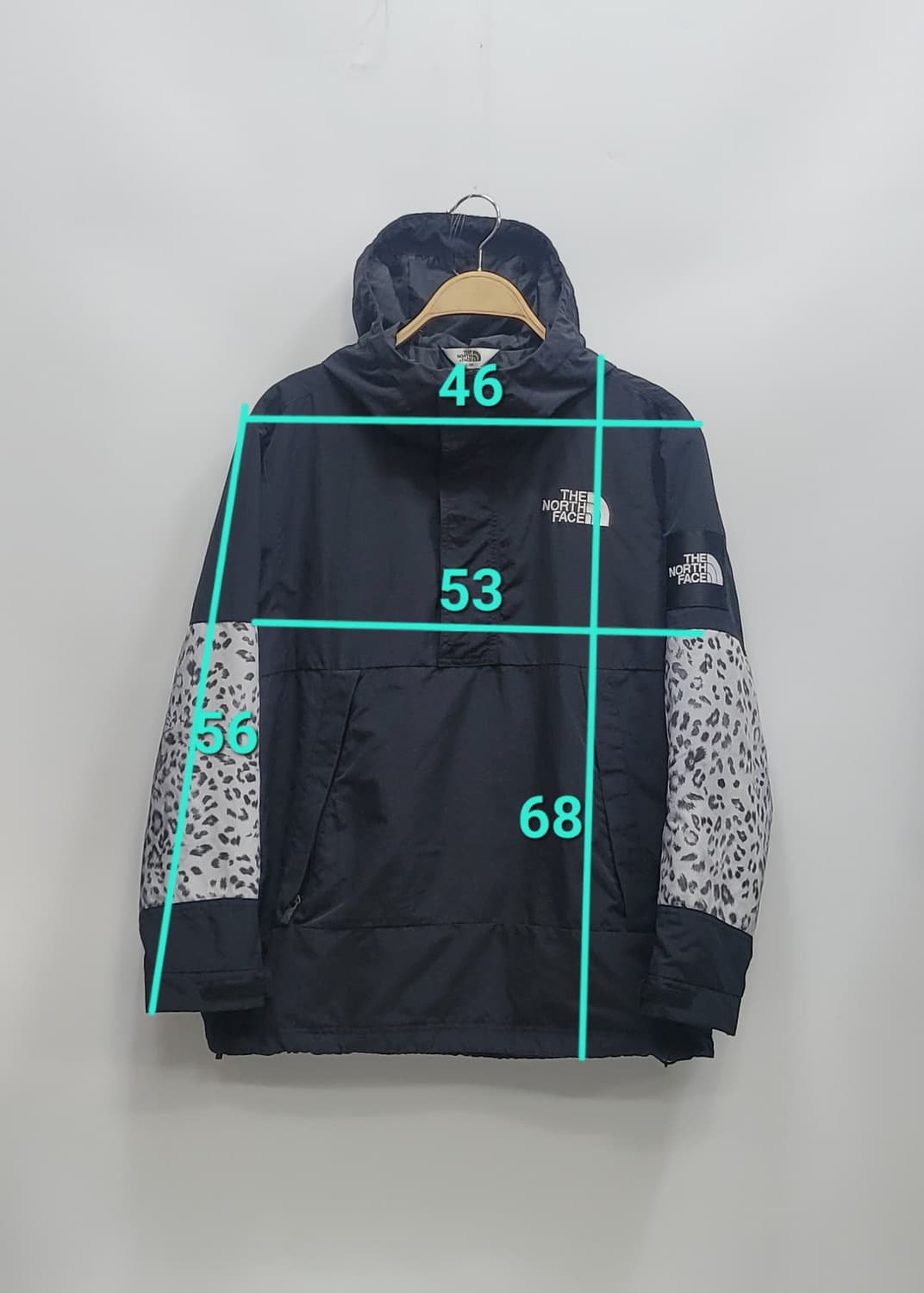 THE NORTH FACE 노스페이스 레오파드 배색 후드 아노락 / S 상품이미지10