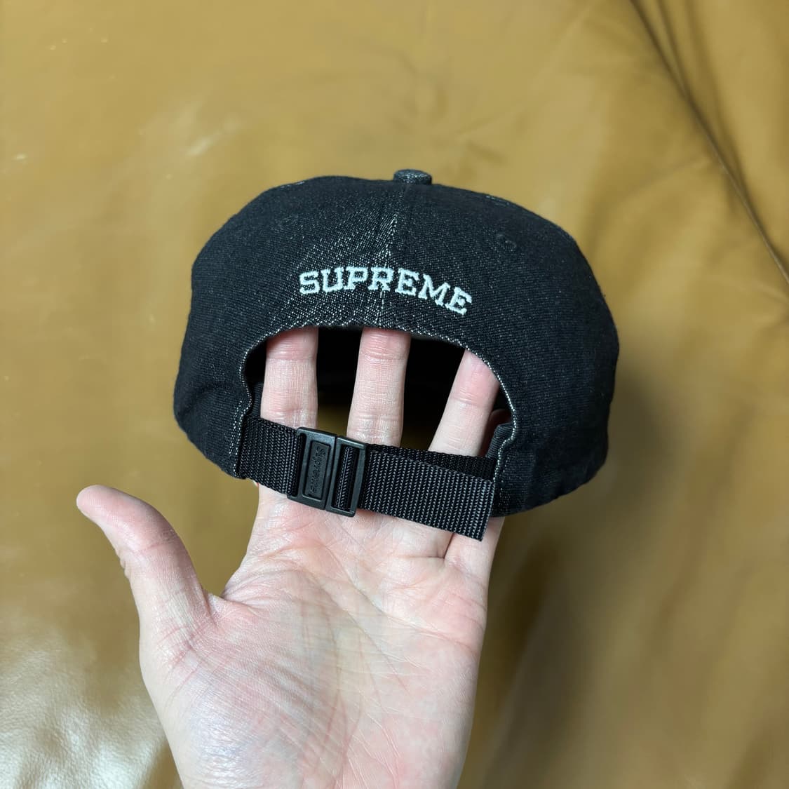 슈프림 6패널 볼캡 모자 데님 블랙 상품이미지7