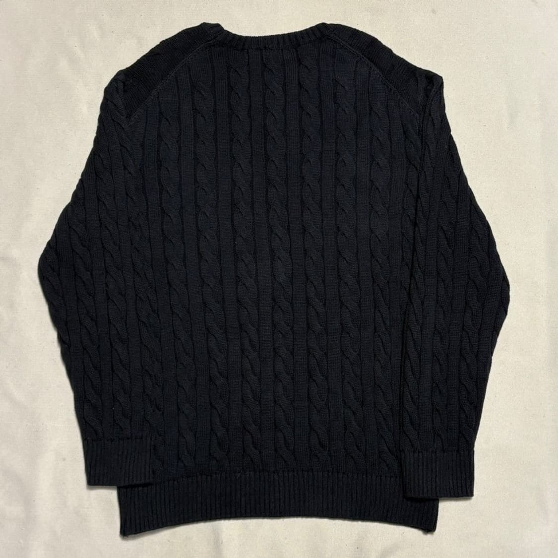 L 폴로랄프로렌 블랙 케이블 니트 상품이미지3