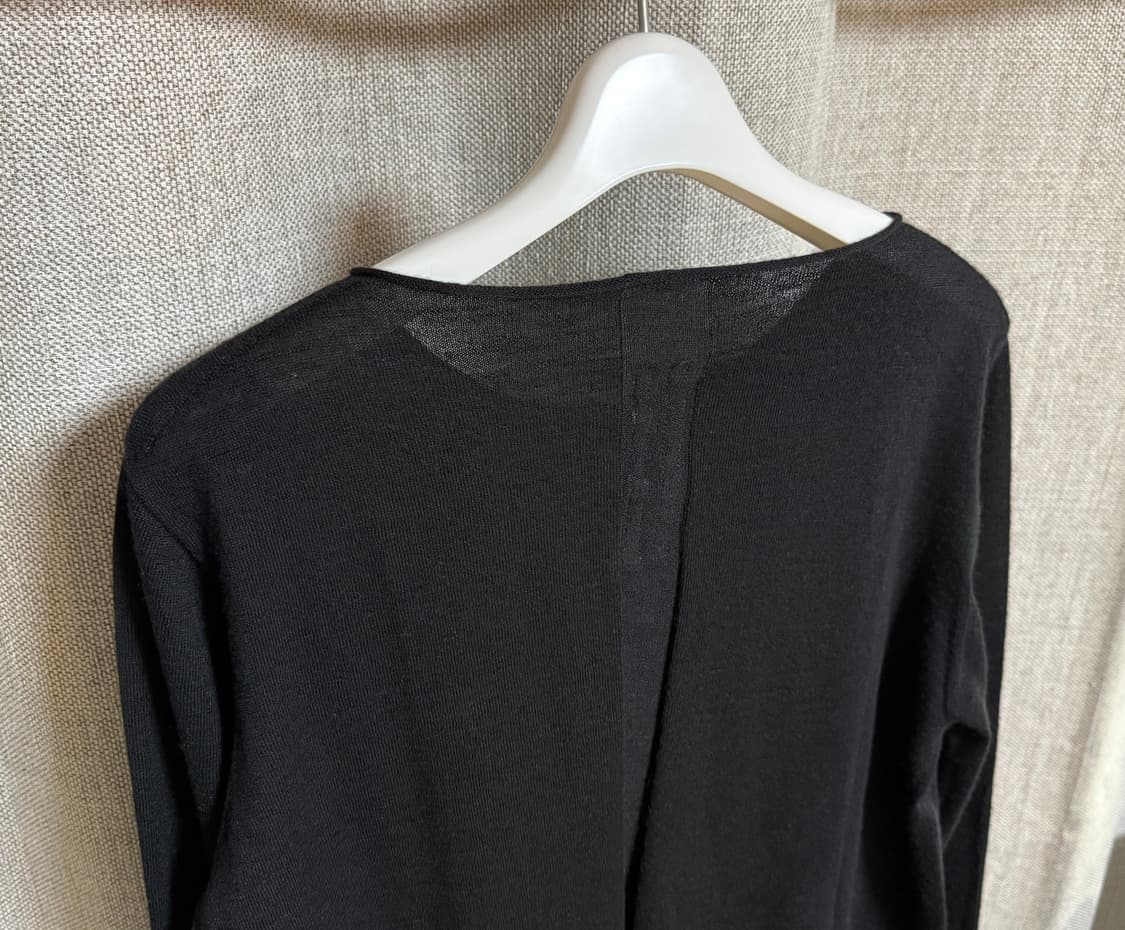 [XL] 릭오웬스 24SS LIDO 라운드넥 스웨터 블랙 상품이미지3