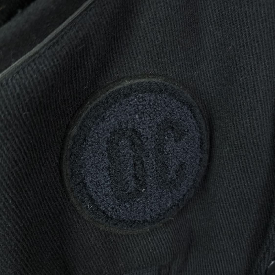 [오프닝세레머니] 자수 패치 울 모직 바시티 자켓 블랙 P01314 상품이미지7