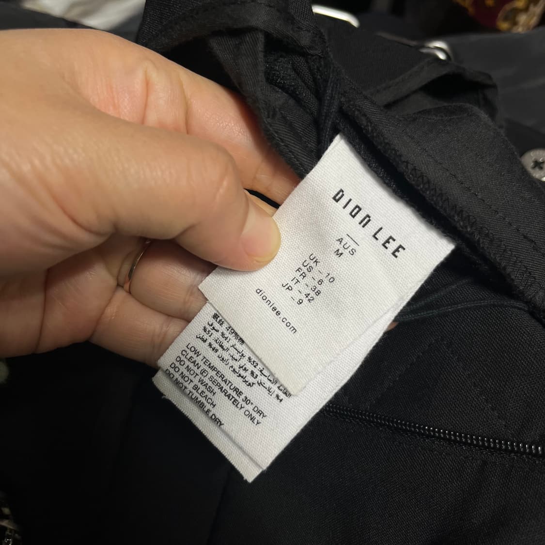 Dion lee 디온 리 체인 정장 셋업 블랙 상품이미지9