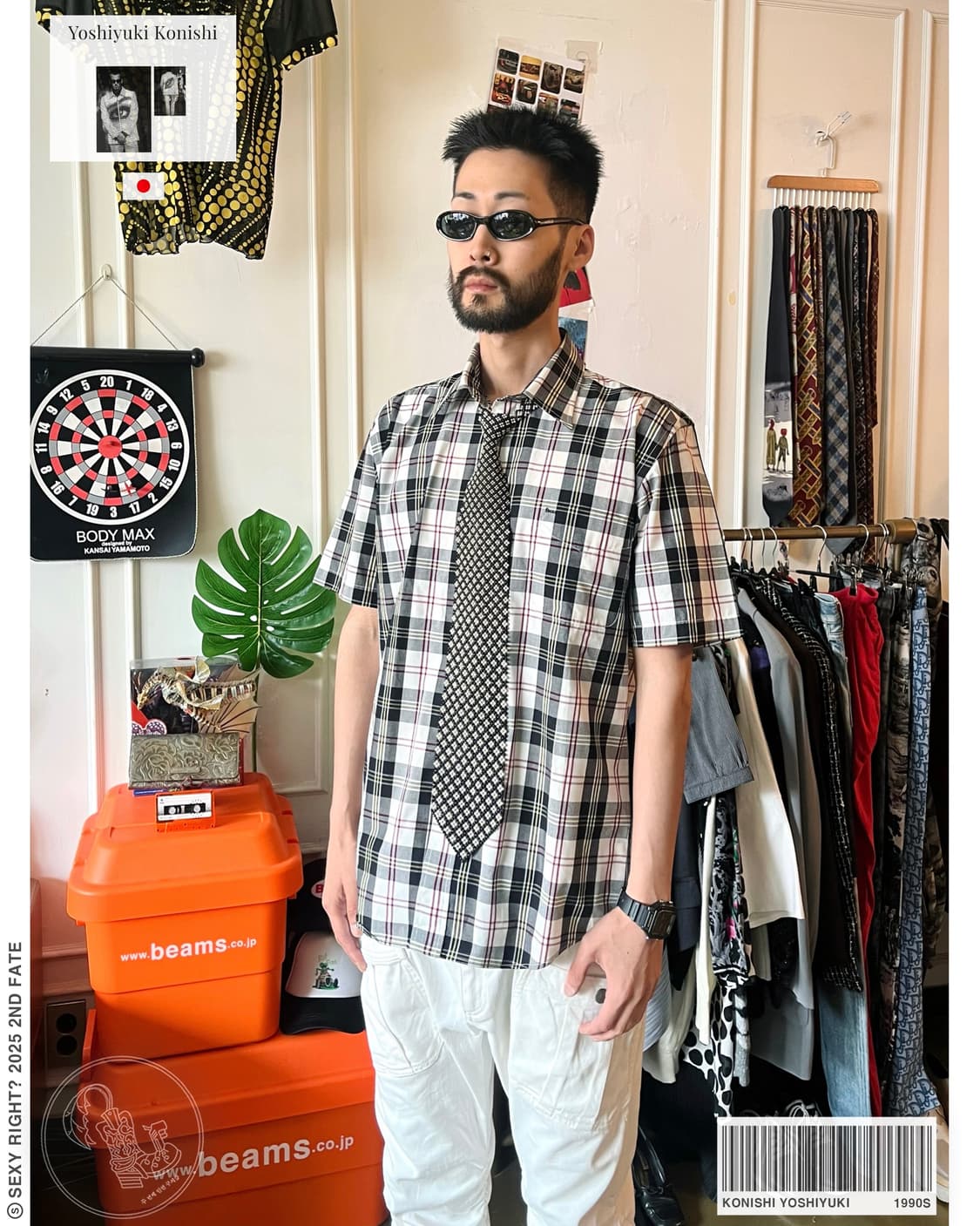 90s Konishi Yoshiyuki 1/2 Check Shirt 상품이미지1