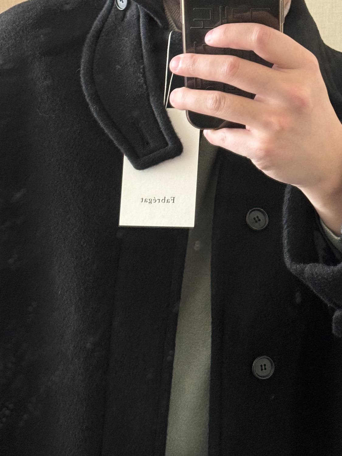 파브레가 웰링턴 알파카 발마칸 롱 코트 상품이미지3