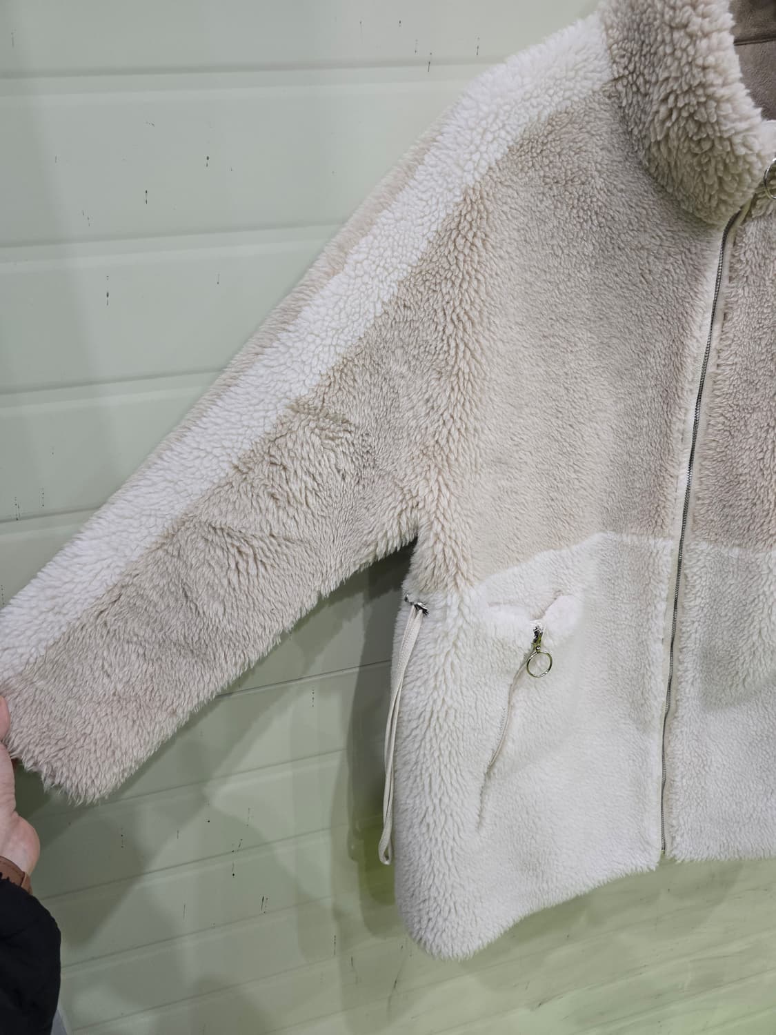 양털 뽀글이 집업 코트 UNISEX M 상품이미지4