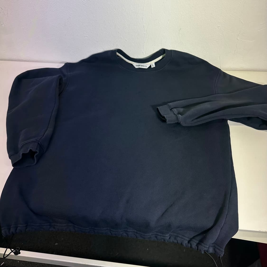 L 유니폼브릿지 네이비 루즈핏 스웻코튼 맨투맨 상품이미지3