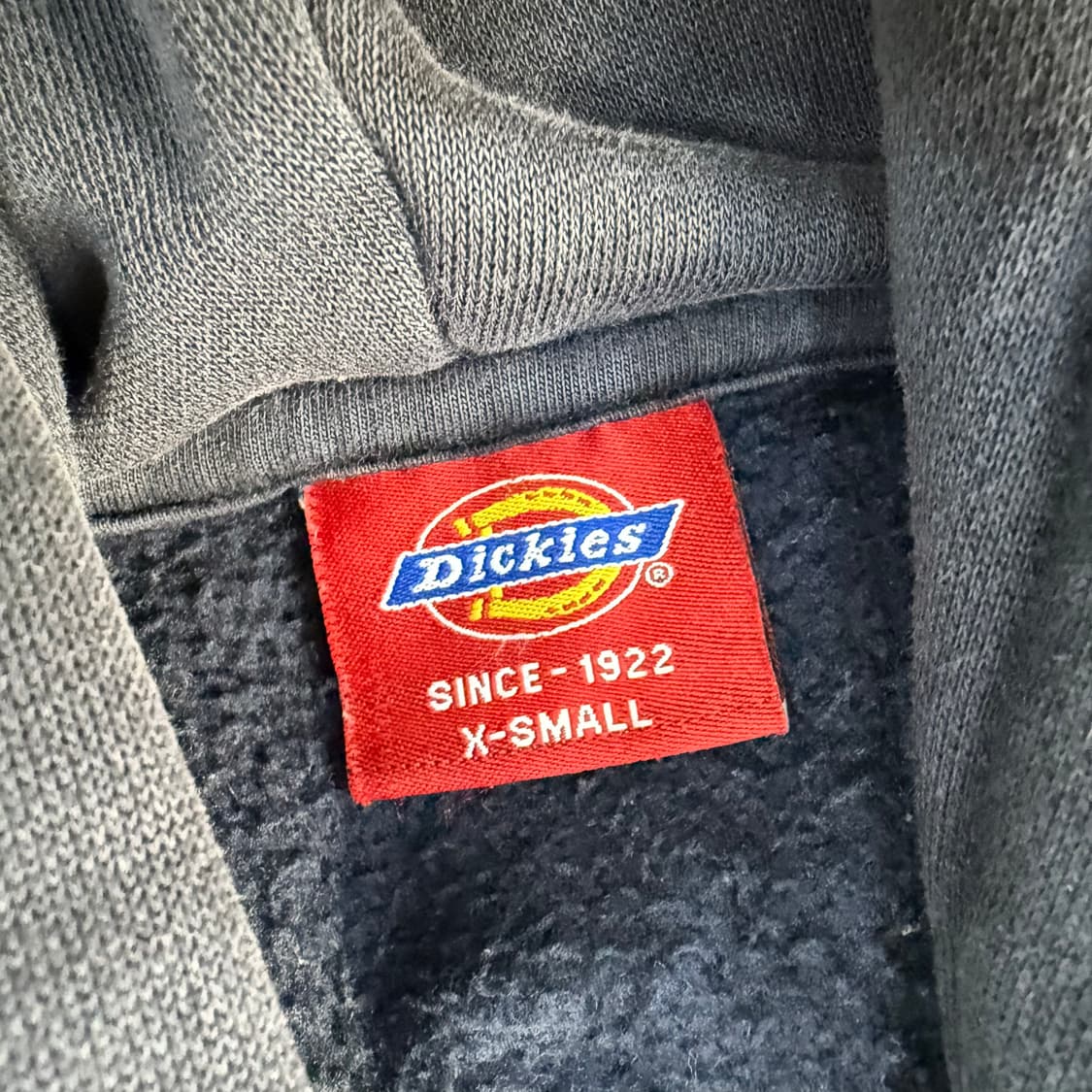 XS 디키즈 네이비 기모 후드집업 0120T 상품이미지3