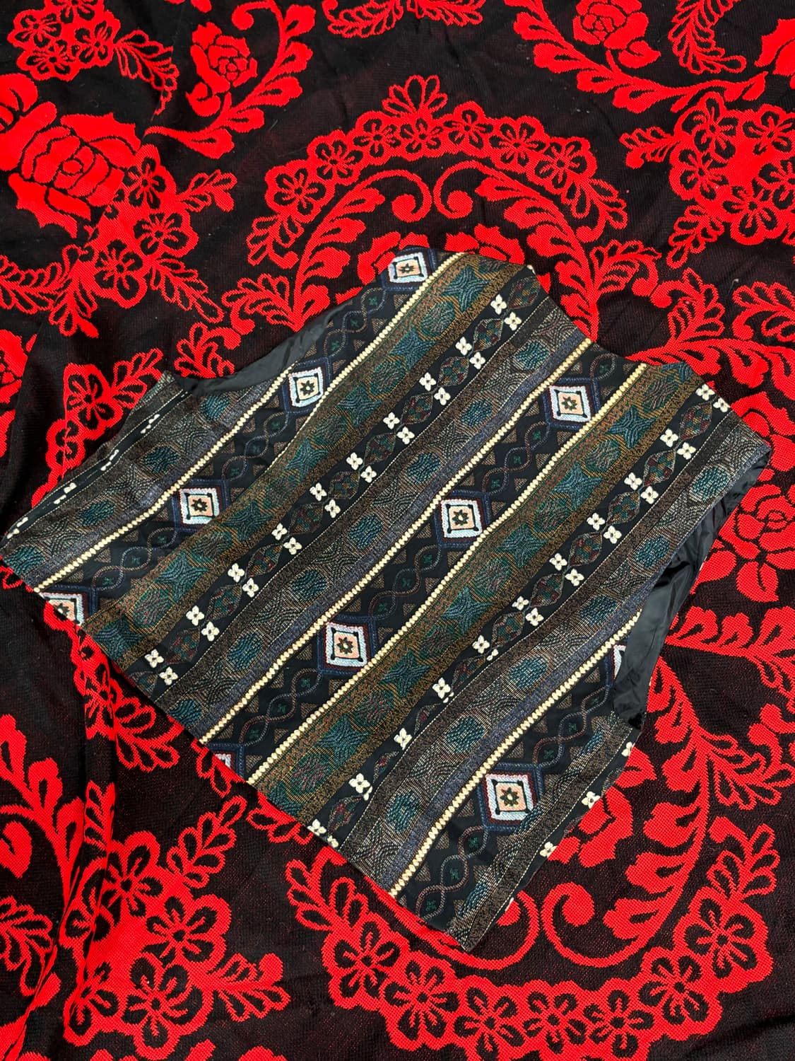 Vintage Ethnic pattern Vest 상품이미지3