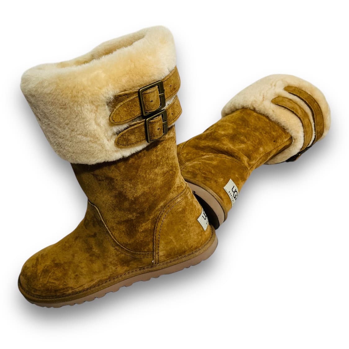 UGG Suede Chestnut Sheepskin Boots 상품이미지10