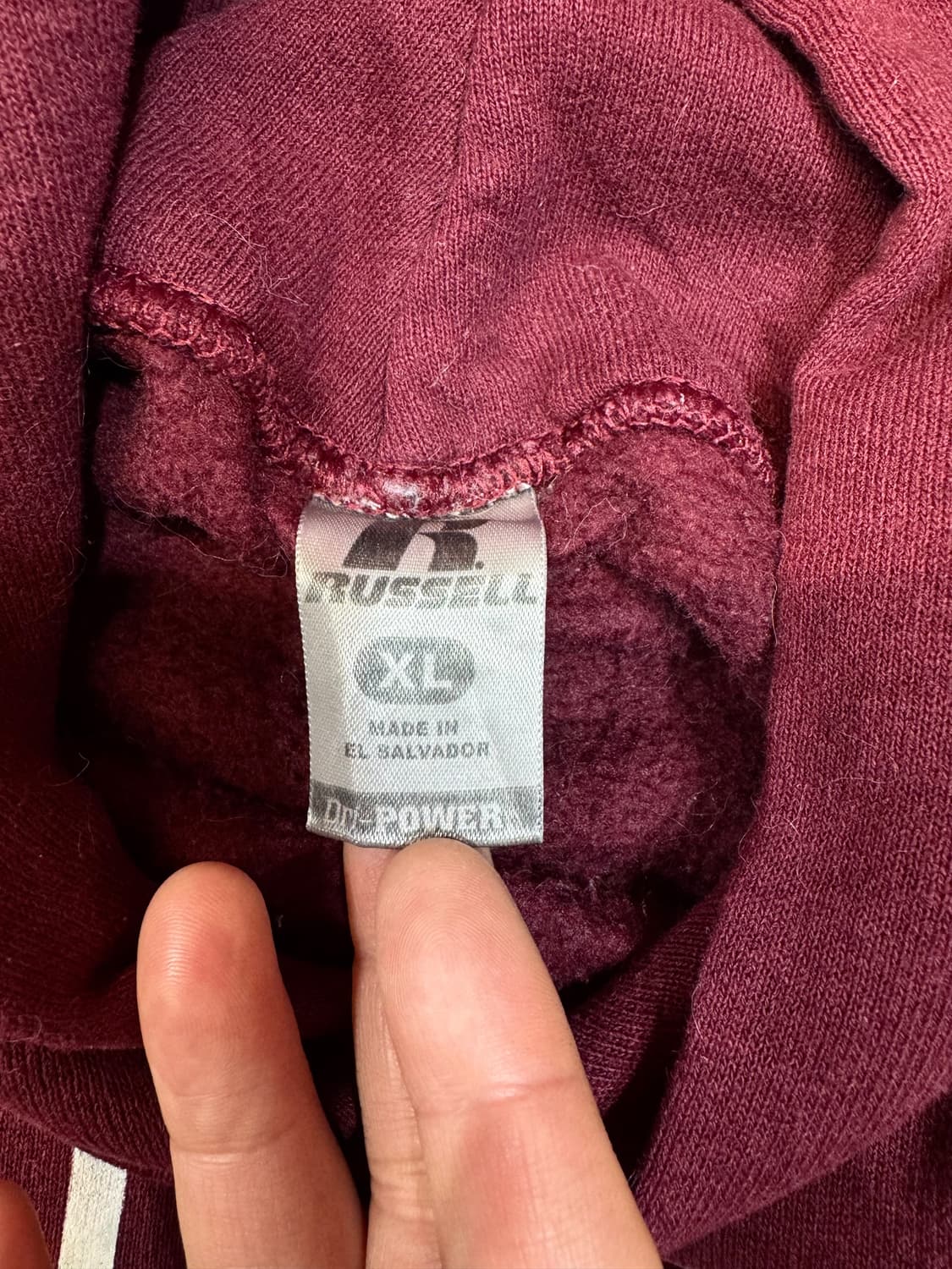 러셀 빈티지 스웻 후드티 (XL)  상품이미지6