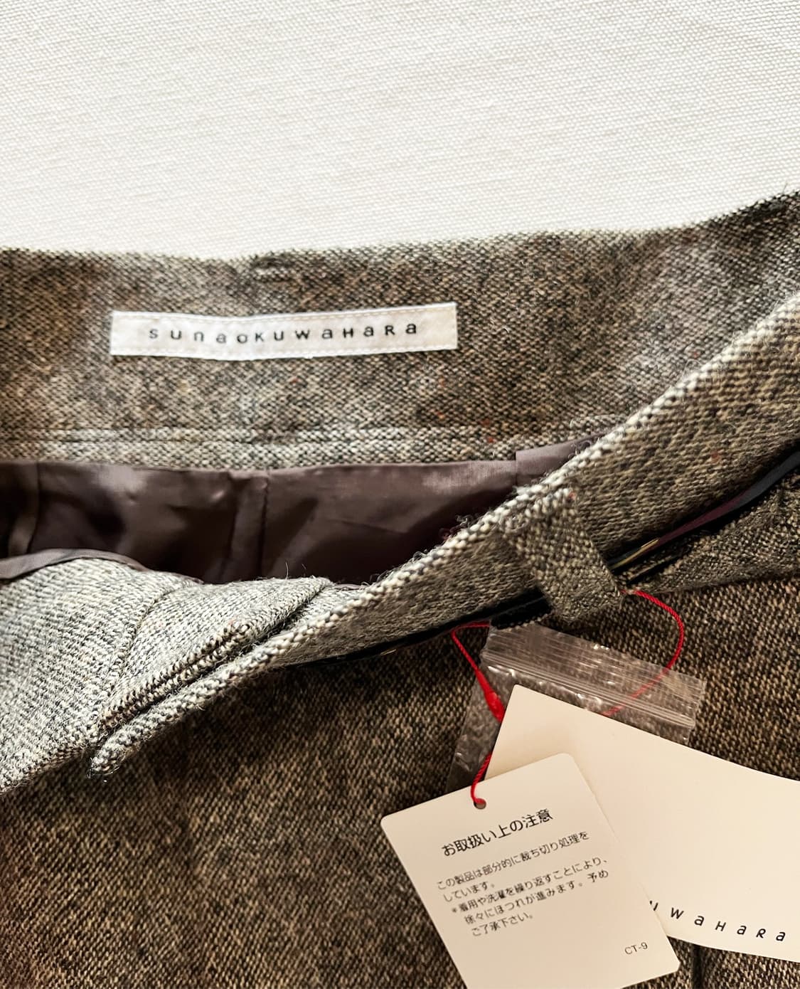 SUNAOKUWAHARA tweed wool pants 상품이미지4