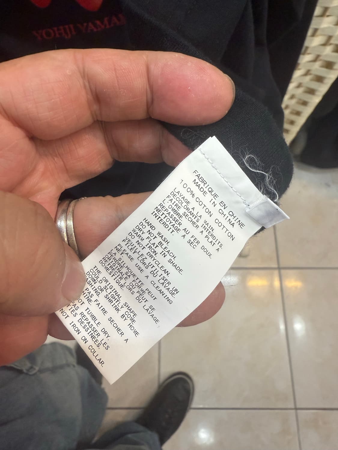 3/100-105 정품 GOTHIC 요지야마모토 맨투맨 팝니다 상품이미지4