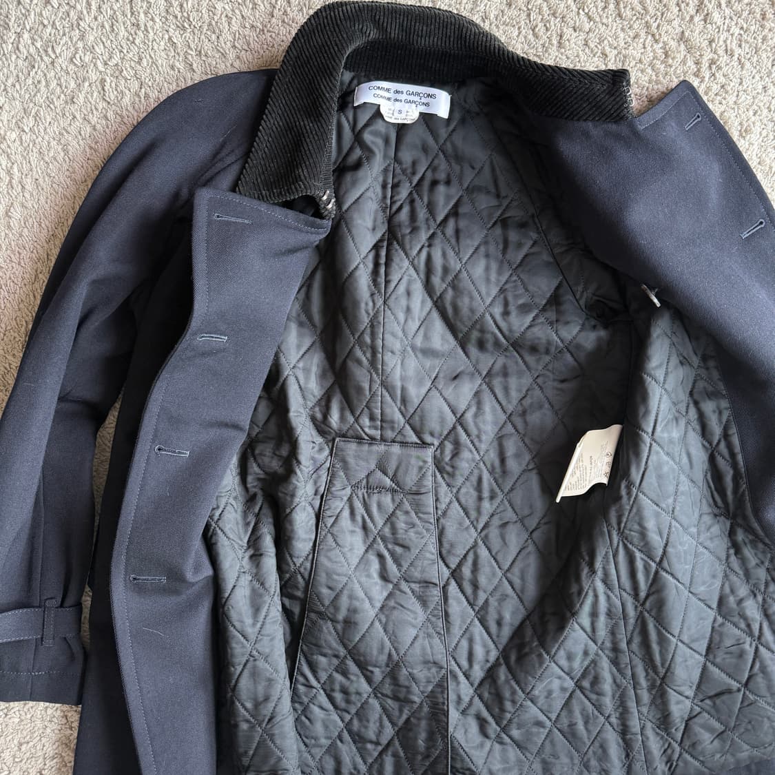 꼼데가르송 피코트 코듀로이 카라 자켓 상품이미지4