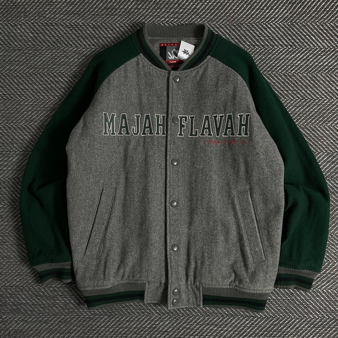 마자플라바 빅로고 올드그쿨 모직 바시티 자켓o 3234 상품이미지1