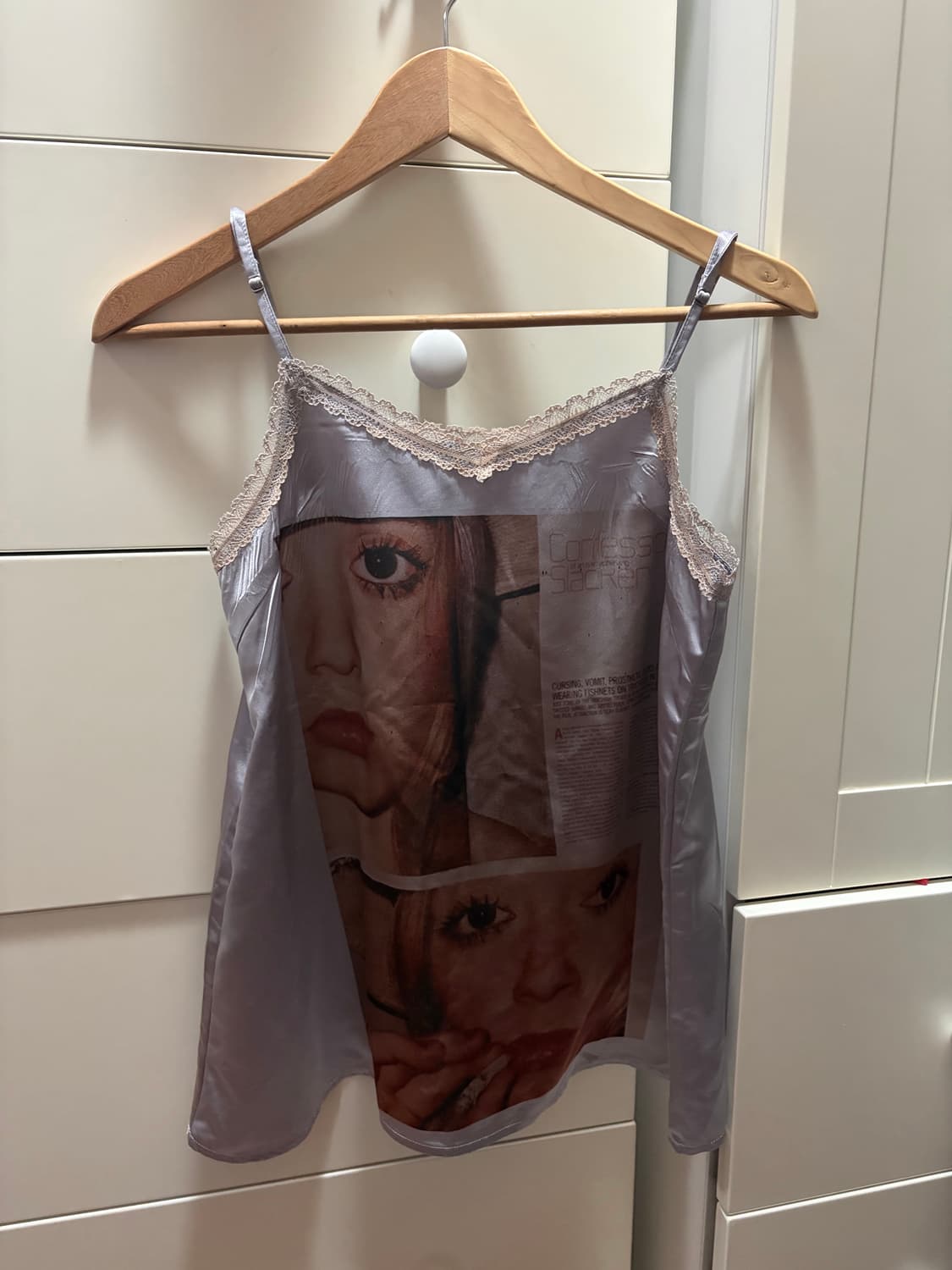 새틴 레이스 빈티지 슬립 상품이미지1