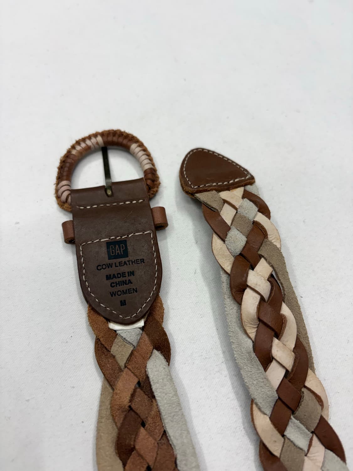 GAP 빈티지 브레이드 카우 레더 벨트 상품이미지4