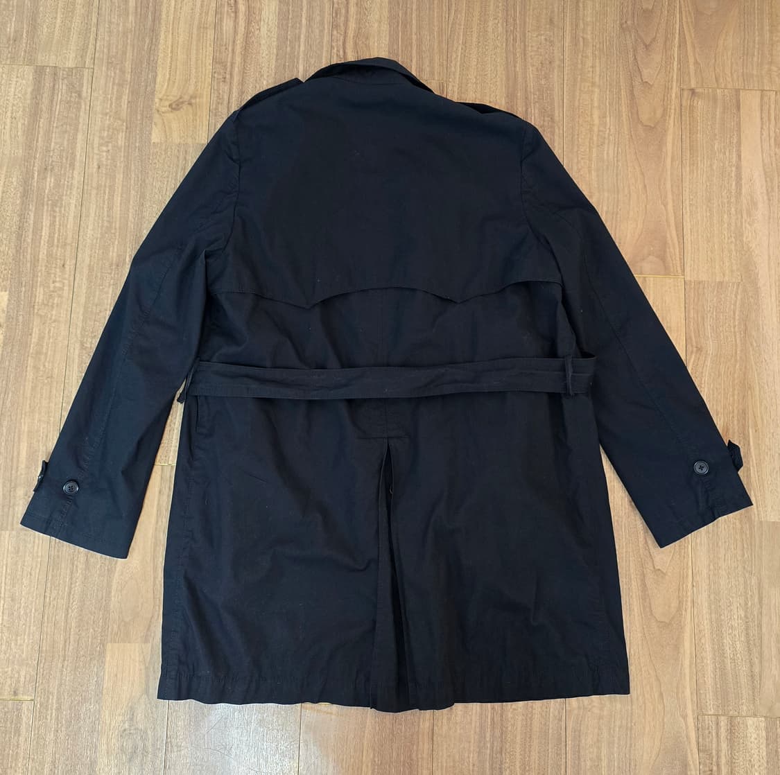 Beams 빔즈 춘추용 트렌치코트 블랙 48 상품이미지7
