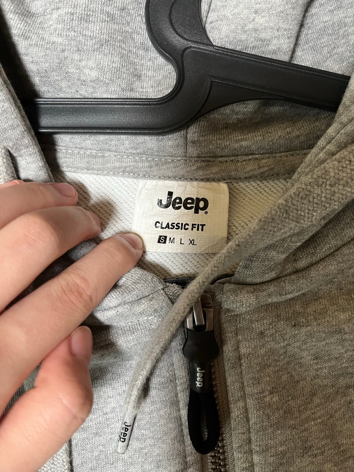 Jeep 그레이 후드집업 S 상품이미지3