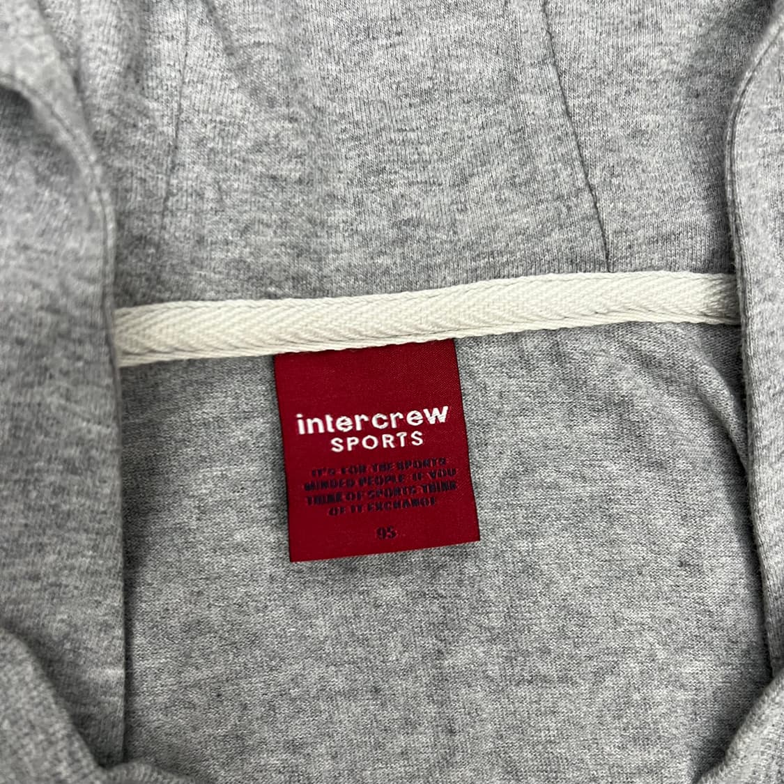 인터크루 Y2K 그레이 후드집업 상품이미지2