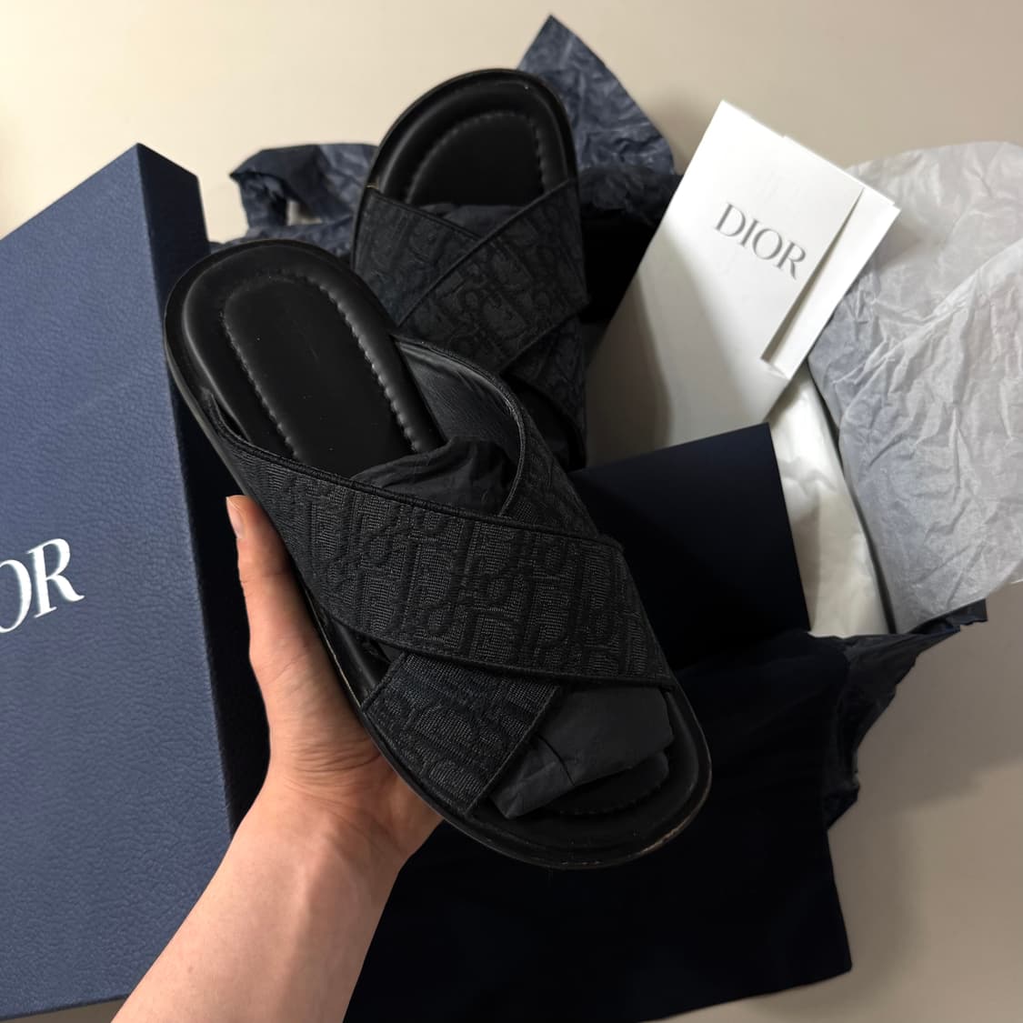 [백화점판/43]디올 오블리크 알리아스 슬리퍼 상품이미지3