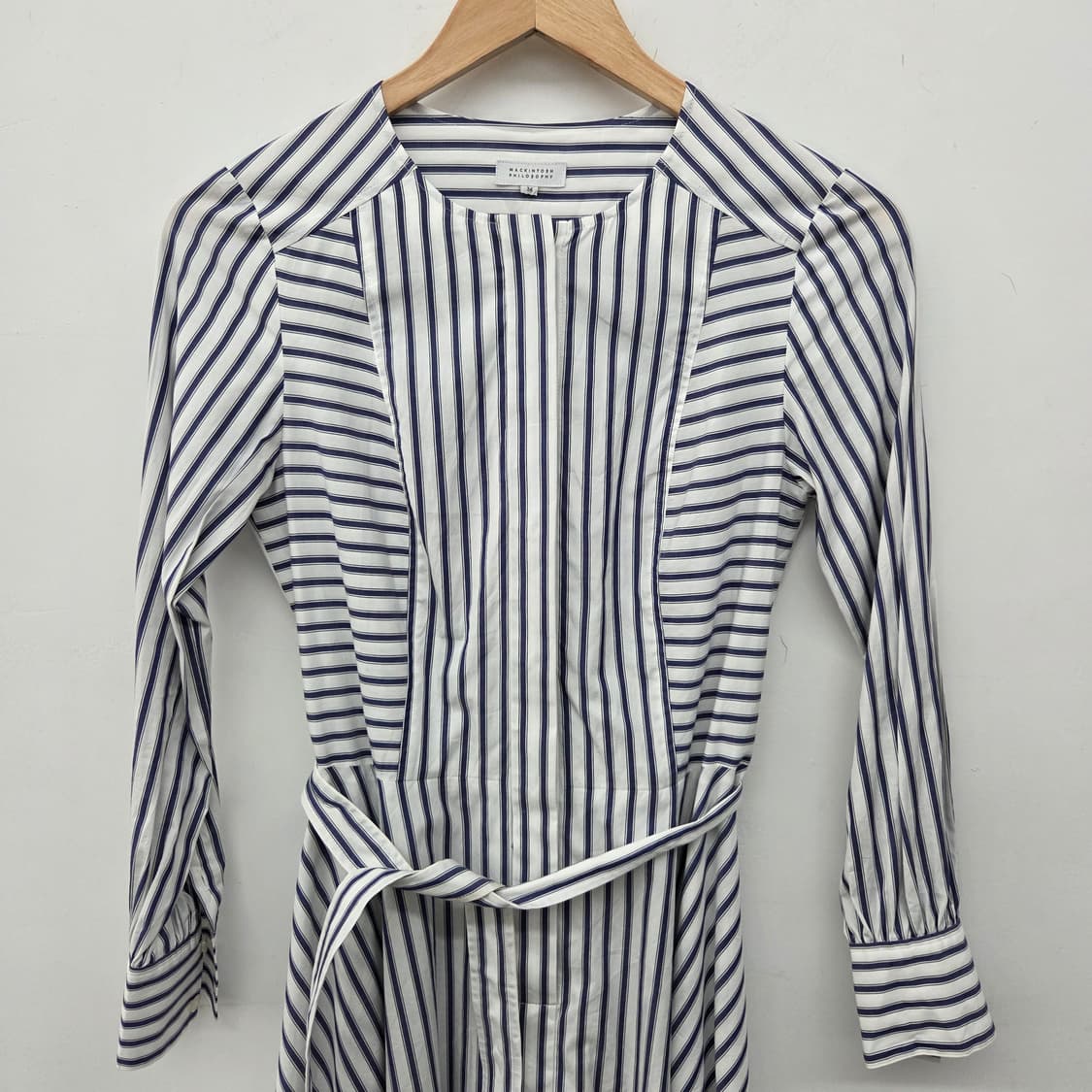 메킨토시 스트라이프 셔츠 원피스 여성 M 상품이미지8