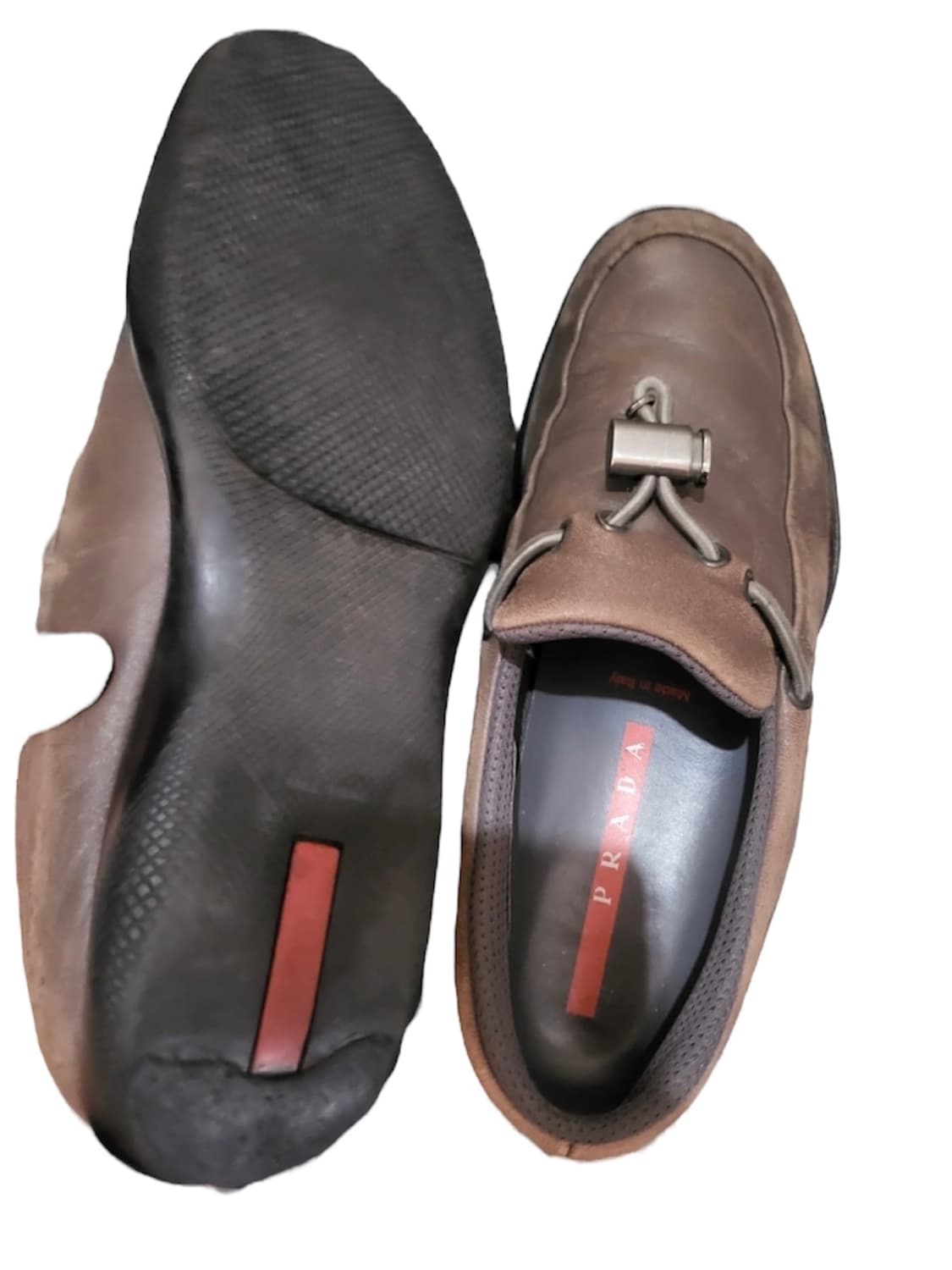 Prada 프라다 스웨이드 브라운 로퍼 250 상품이미지3