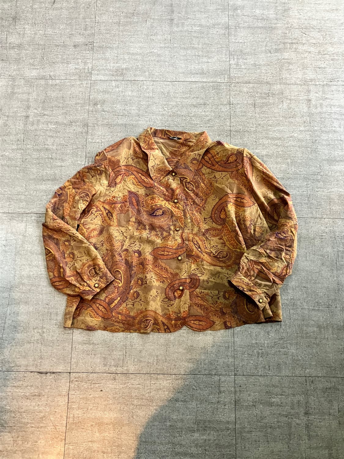 일본빈티지 Titmemoi 오리엔탈보헤미안 복고풍 블라우스자켓 상품이미지2