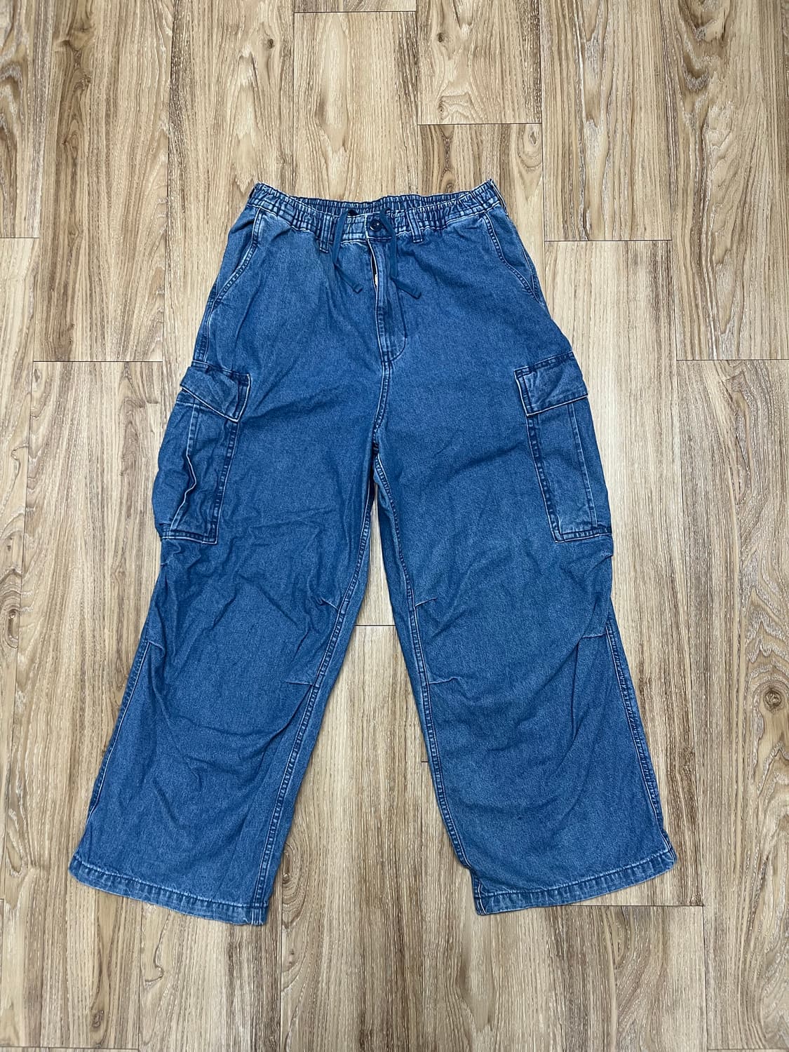 GU 슈퍼와이드 카고 청바지 M 상품이미지1