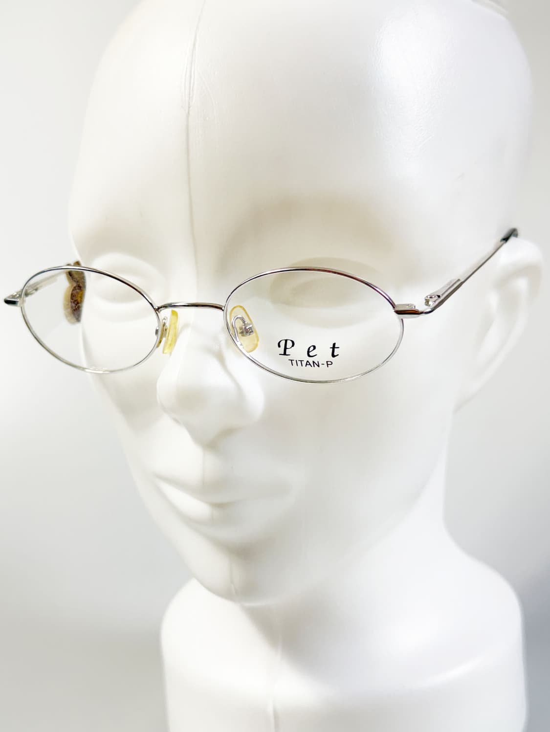 Pet 실버 티타늄 슬림 오벌 프레임 빈티지 안경 상품이미지8