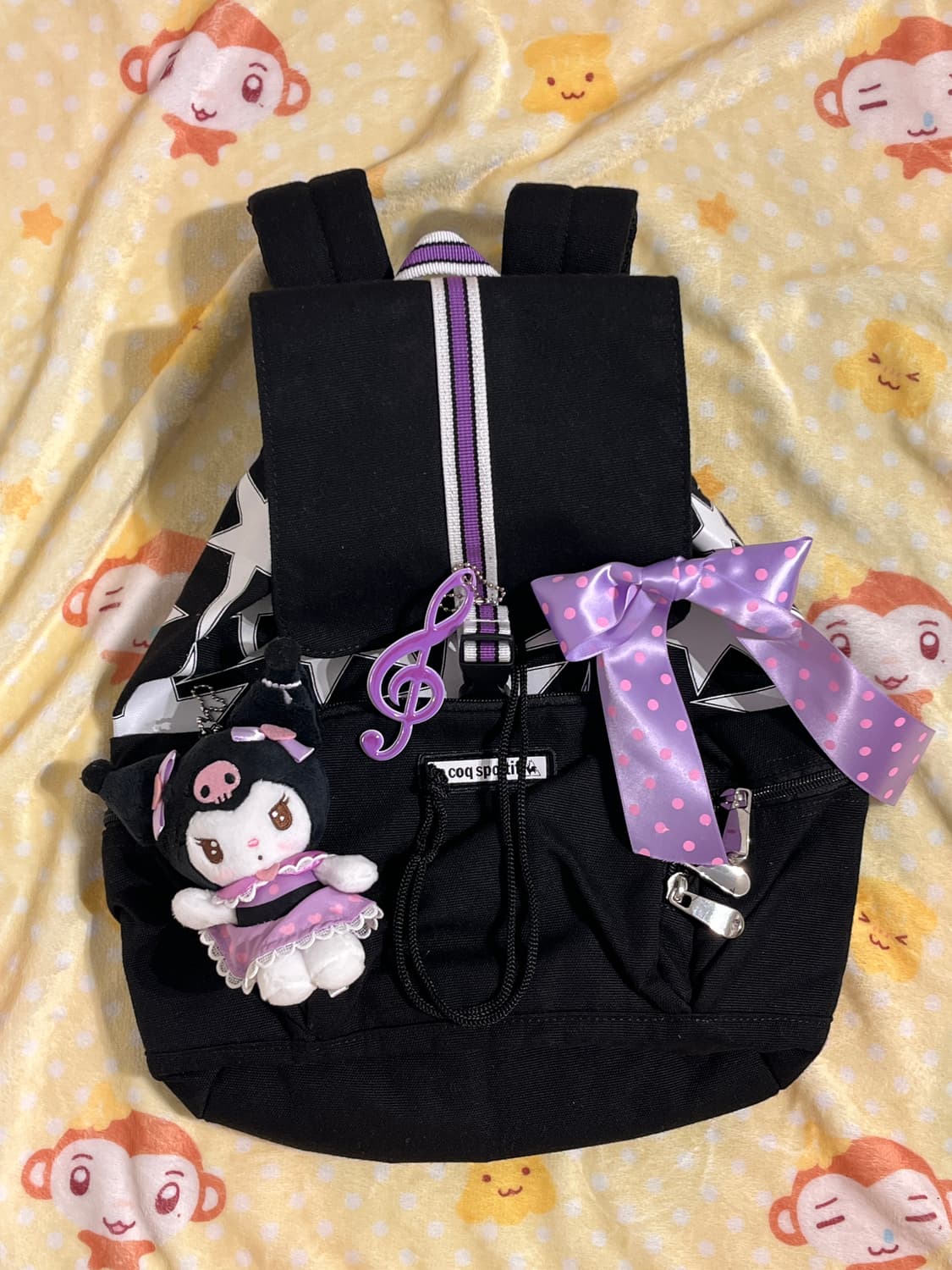 쿠로미깔 별무늬 백팩 ⭐️ 상품이미지2