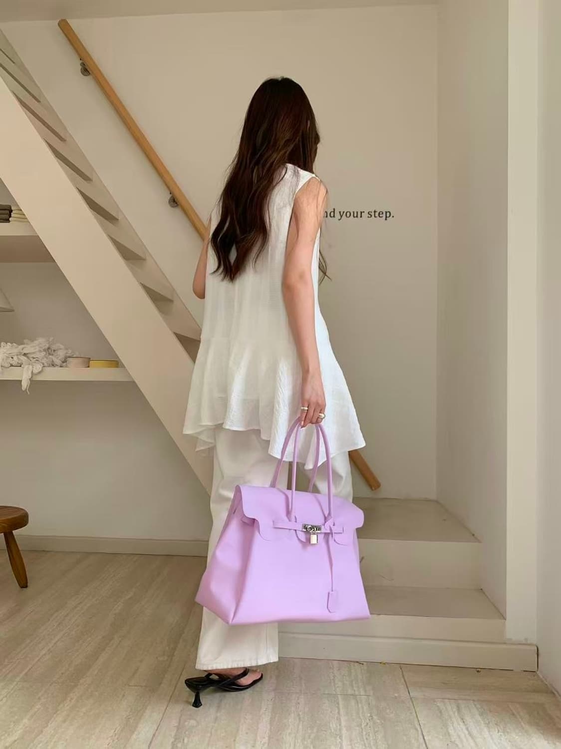 연보라 라지 사이즈 젤리 벌킨백 얇은 버전 젤리백 상품이미지6