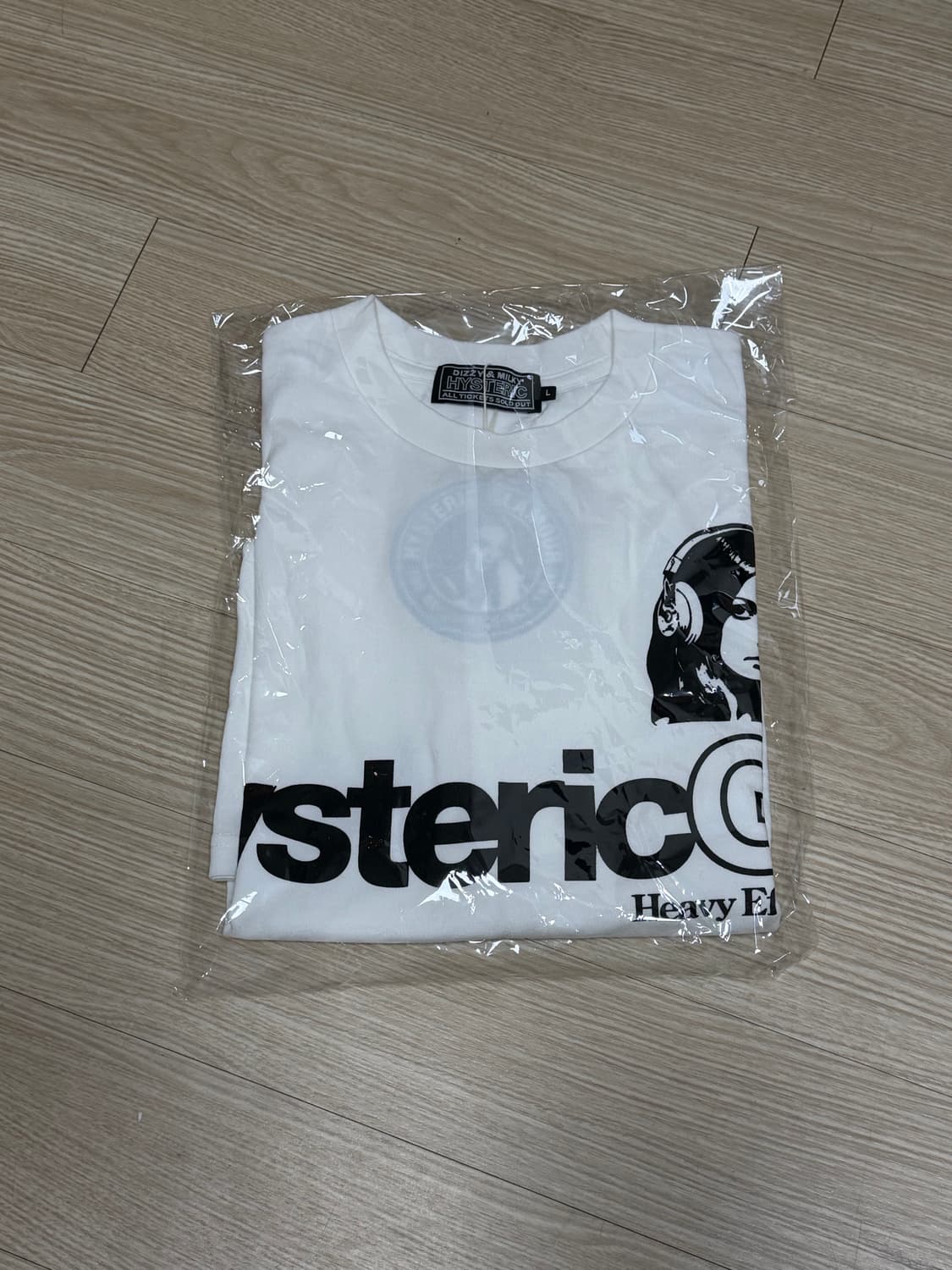 히스테릭 글래머 헤비 이펙트 티셔츠 화이트 새상품 L size 피 상품이미지3