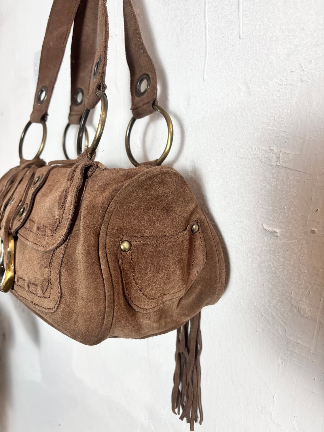 GUESS 빈티지 y2k 스웨이드 숄더백 상품이미지6