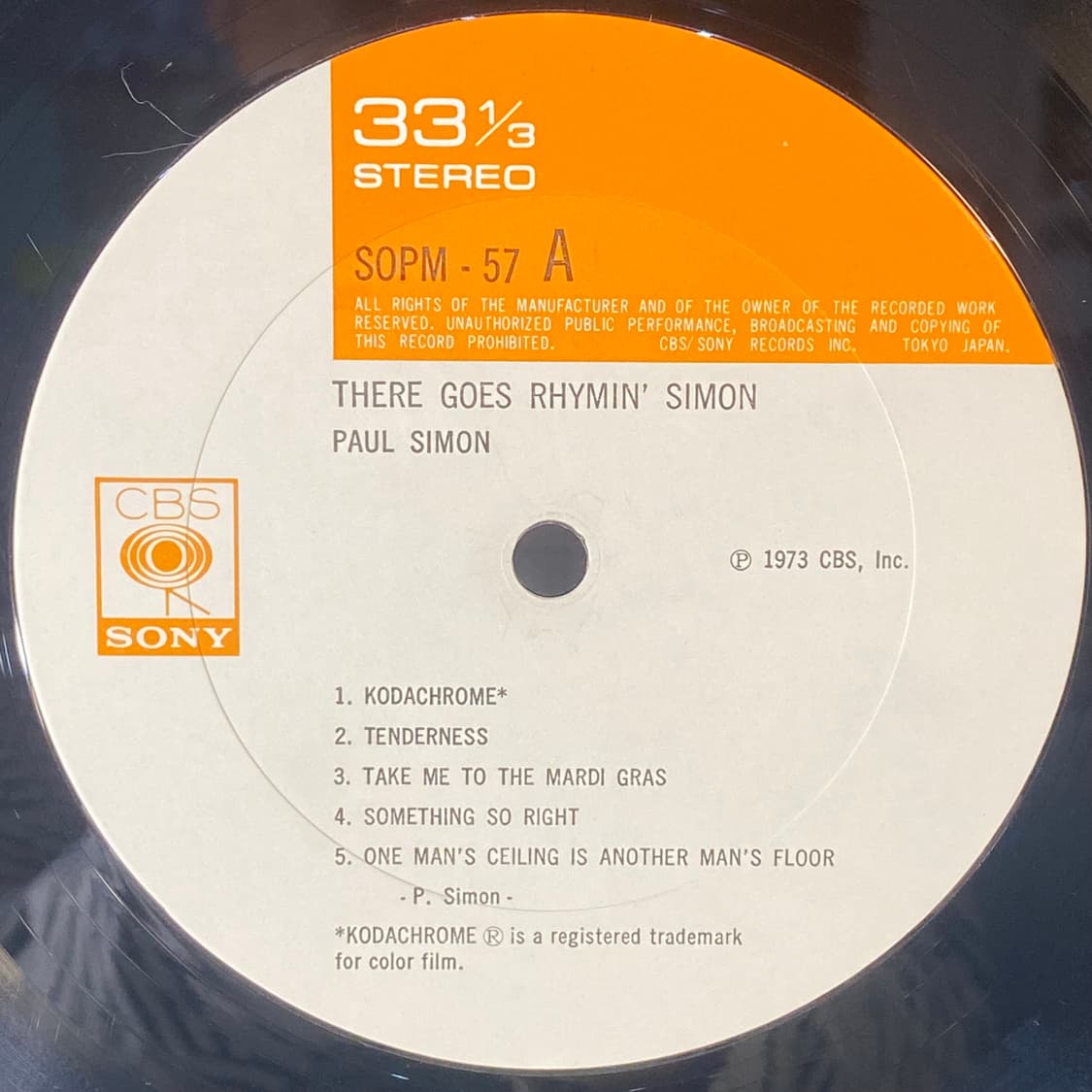 (중고LP-팝) Paul Simon -There Goes 상품이미지4