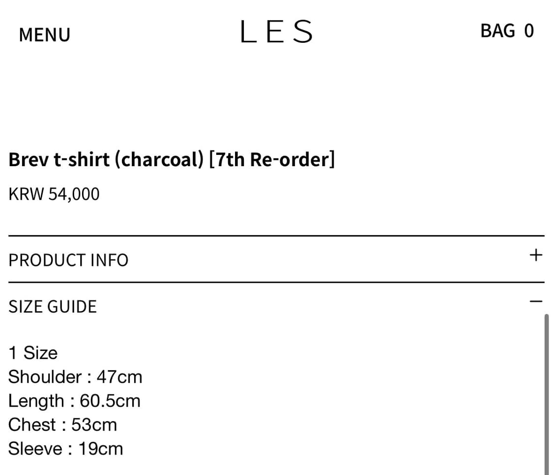 LES brev 티셔츠 상품이미지3