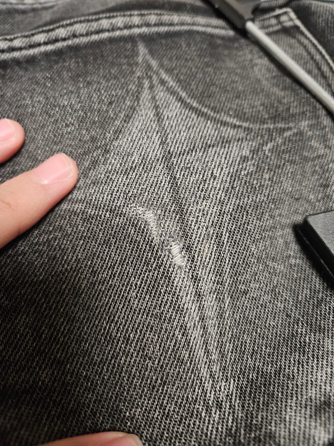 THUG CLUB 떠그클럽 더블니 레이저 데님 팬츠 상품이미지5