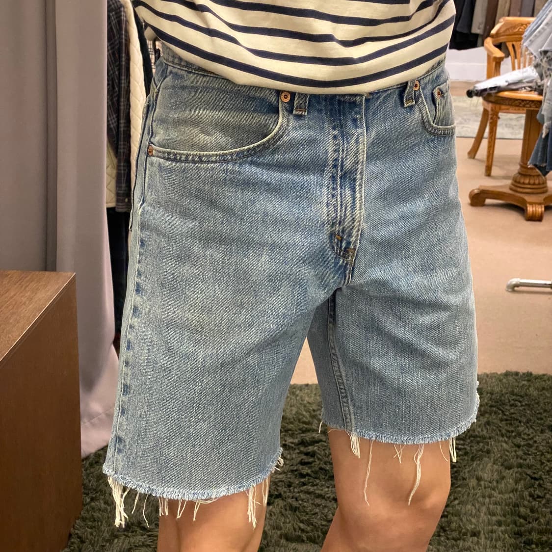 (30inch) 90s 빈티지 리바이스 데님 청 반바지 상품이미지1