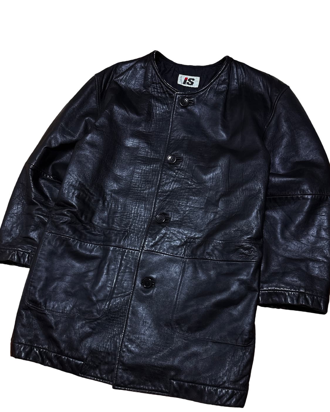 IS 이세이 미야케 램스킨 레더 자켓 상품이미지3