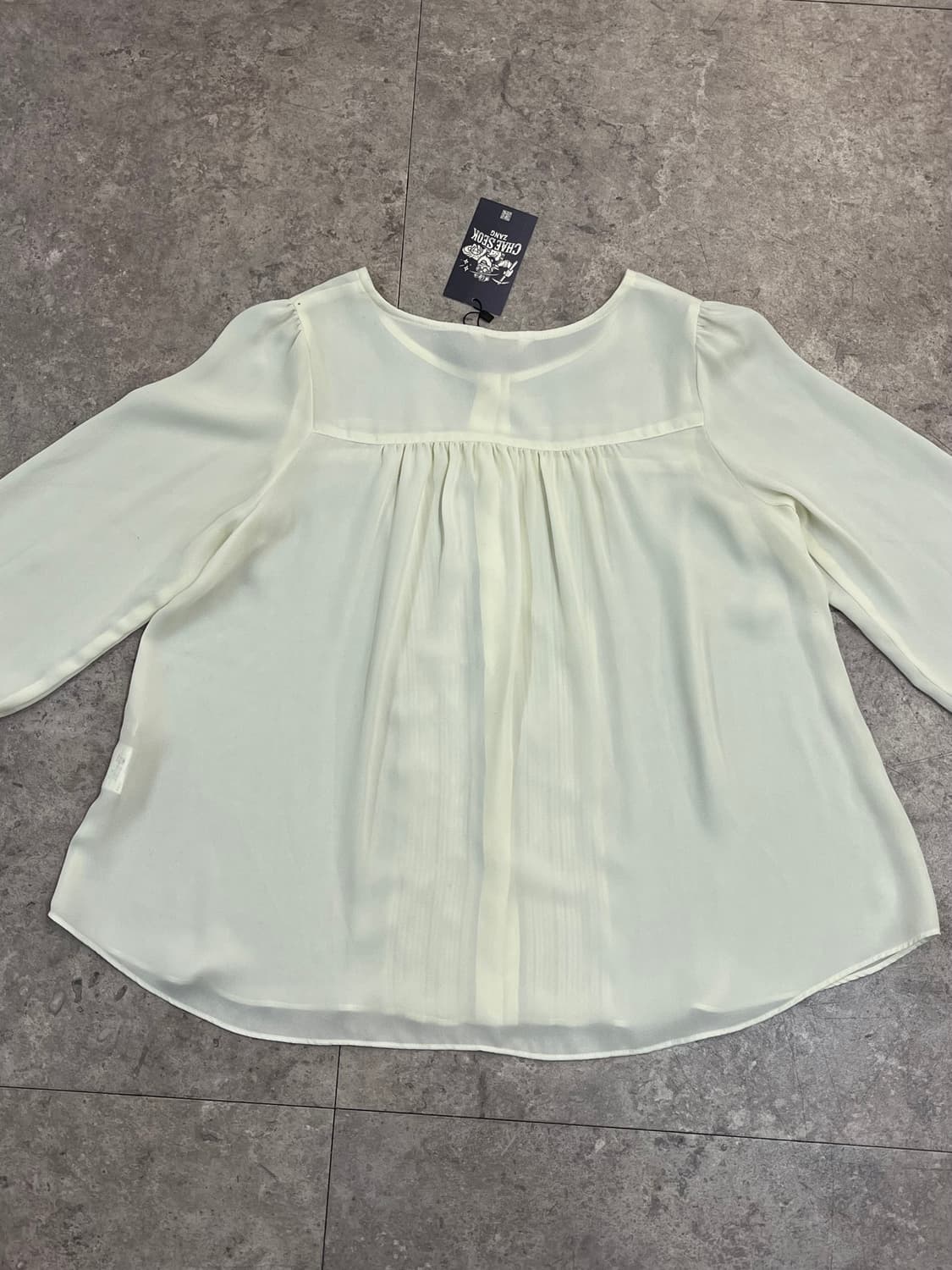 빈티지 버튼 블라우스 아이보리 #csz3721 상품이미지7