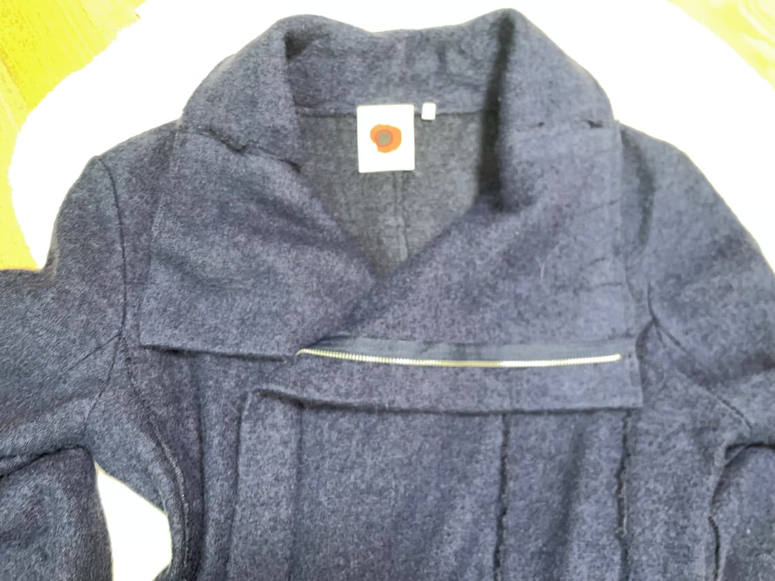 Poppy red drape wool jacket 상품이미지3